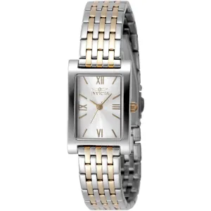 Invicta Women's Watch - Angel Quartz Silver Brass Dial Two Tone Steel Bracelet | 48148