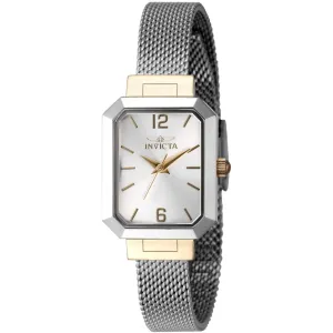 Invicta Women's Watch - Angel Quartz Silver Tone Dial Stainless Steel Bracelet | 48152