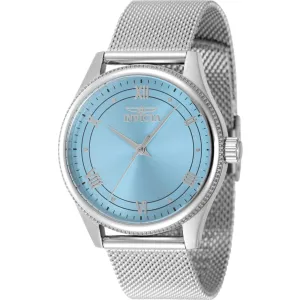 Invicta Women's Watch - Celestial Quartz Light Blue Dial Silver Mesh Bracelet | 48487