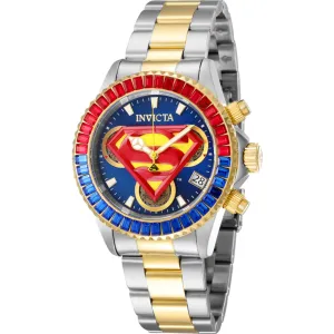 Invicta Women's Watch - DC Comics Superman Chronograph Two Tone Steel Bracelet | 41270
