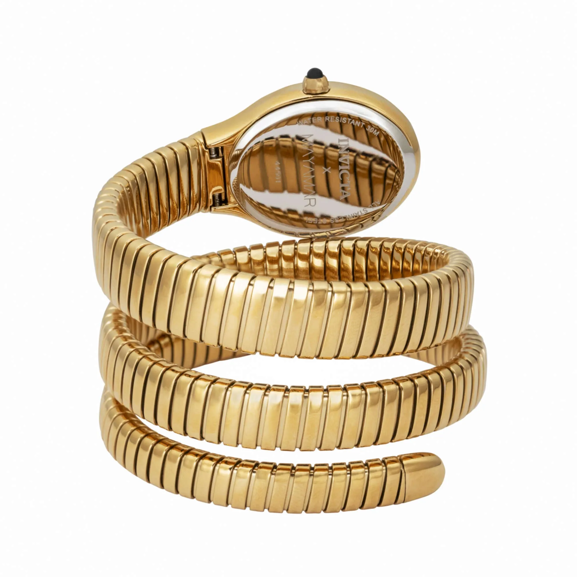 Invicta Women's Watch - Mayamar White MOP Dial Yellow Gold Wrap Bracelet | 44501