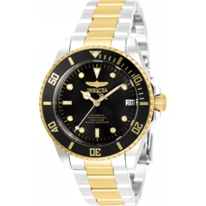 Invicta Women's Watch - Pro Diver Black Dial Two Tone Steel Bracelet Automatic | 35714