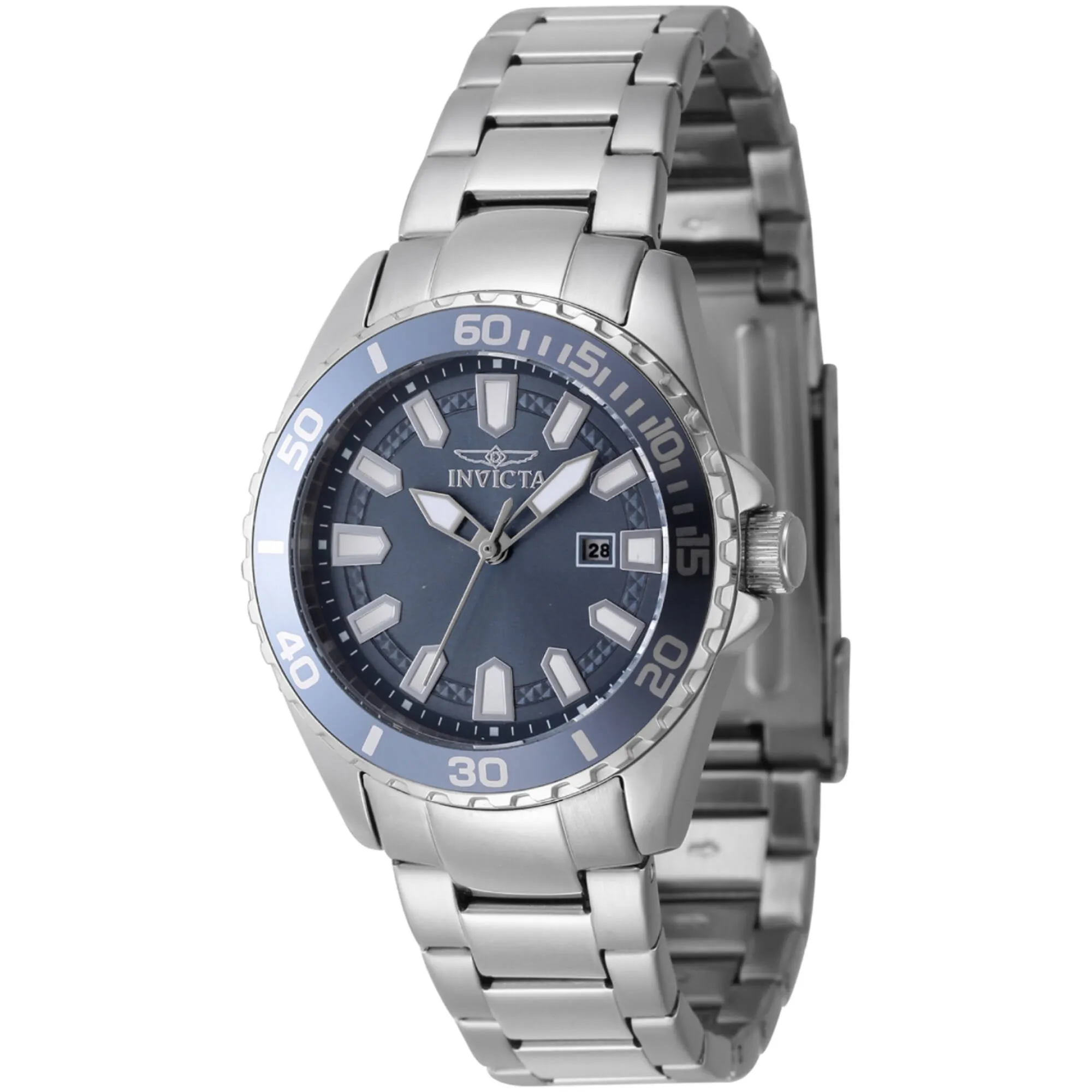 Invicta Women's Watch - Pro Diver Quartz Blue Dial Stainless Steel Bracelet | 47343