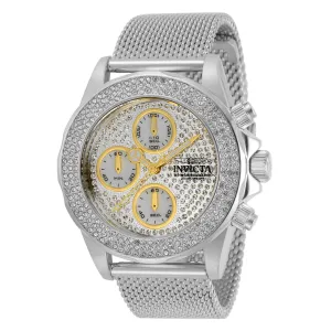 Invicta Women's Watch - Pro Diver Quartz Chronograph Silver Mesh Bracelet | 32934