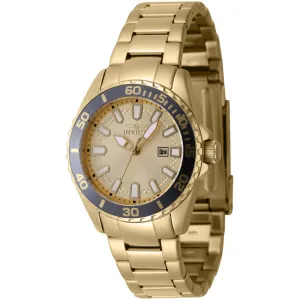 Invicta Women's Watch - Pro Diver Quartz Grey and Gold Tone Bezel Bracelet | 47344