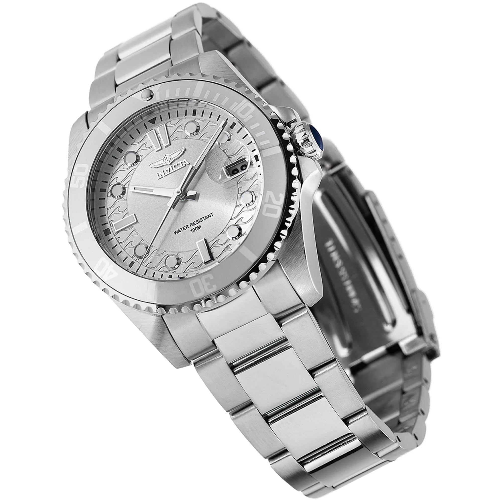 Invicta Women's Watch - Pro Diver Quartz Silver Tone Dial Steel Bracelet | 46687