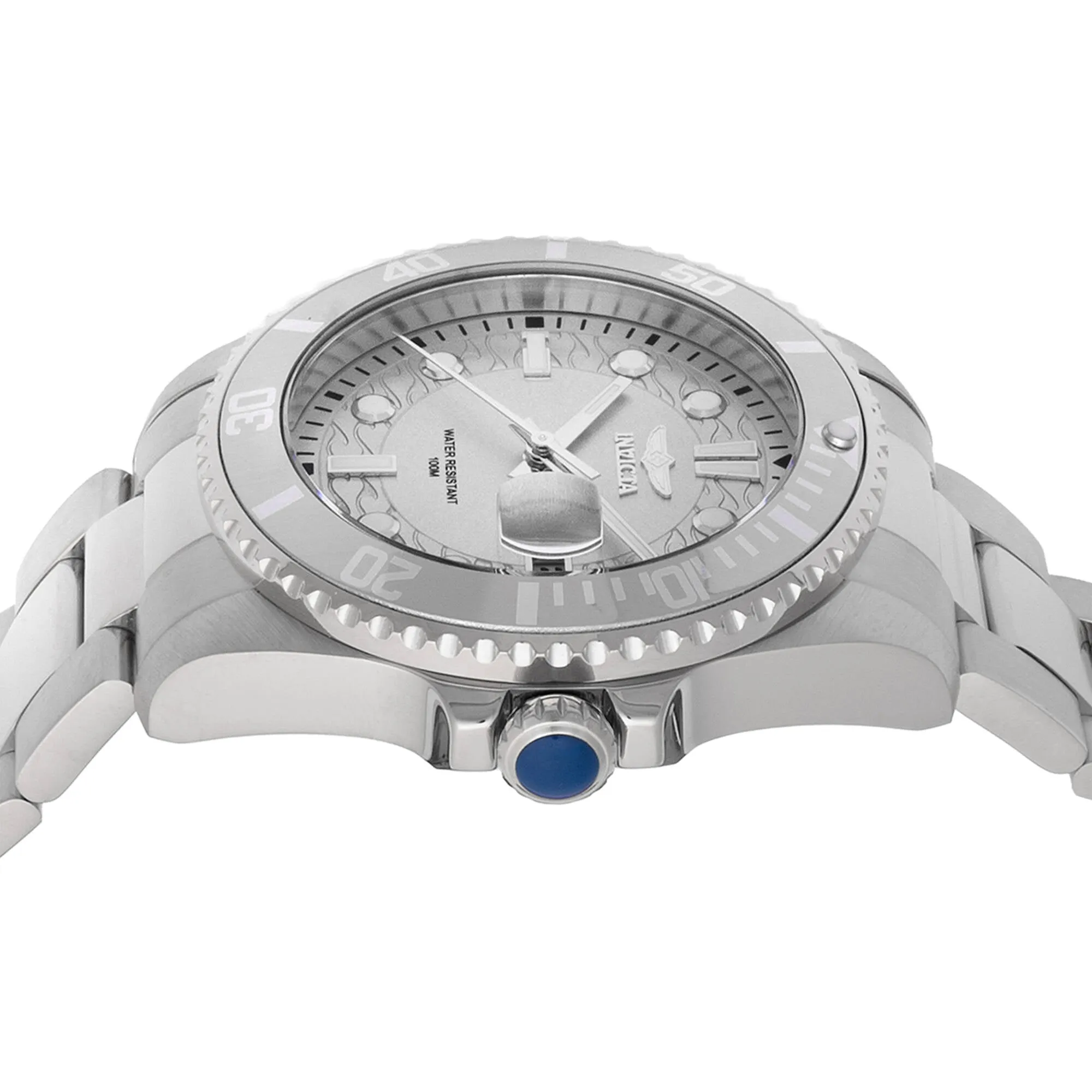 Invicta Women's Watch - Pro Diver Quartz Silver Tone Dial Steel Bracelet | 46687