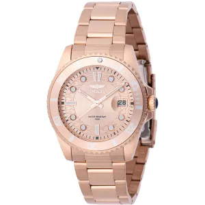 Invicta Women's Watch - Pro Diver Rose Gold IP Stainless Steel Bracelet | 46685