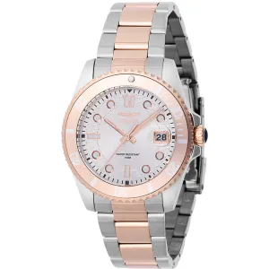 Invicta Women's Watch - Pro Diver Two Tone Rose Gold, Silver Tone Bracelet | 46690