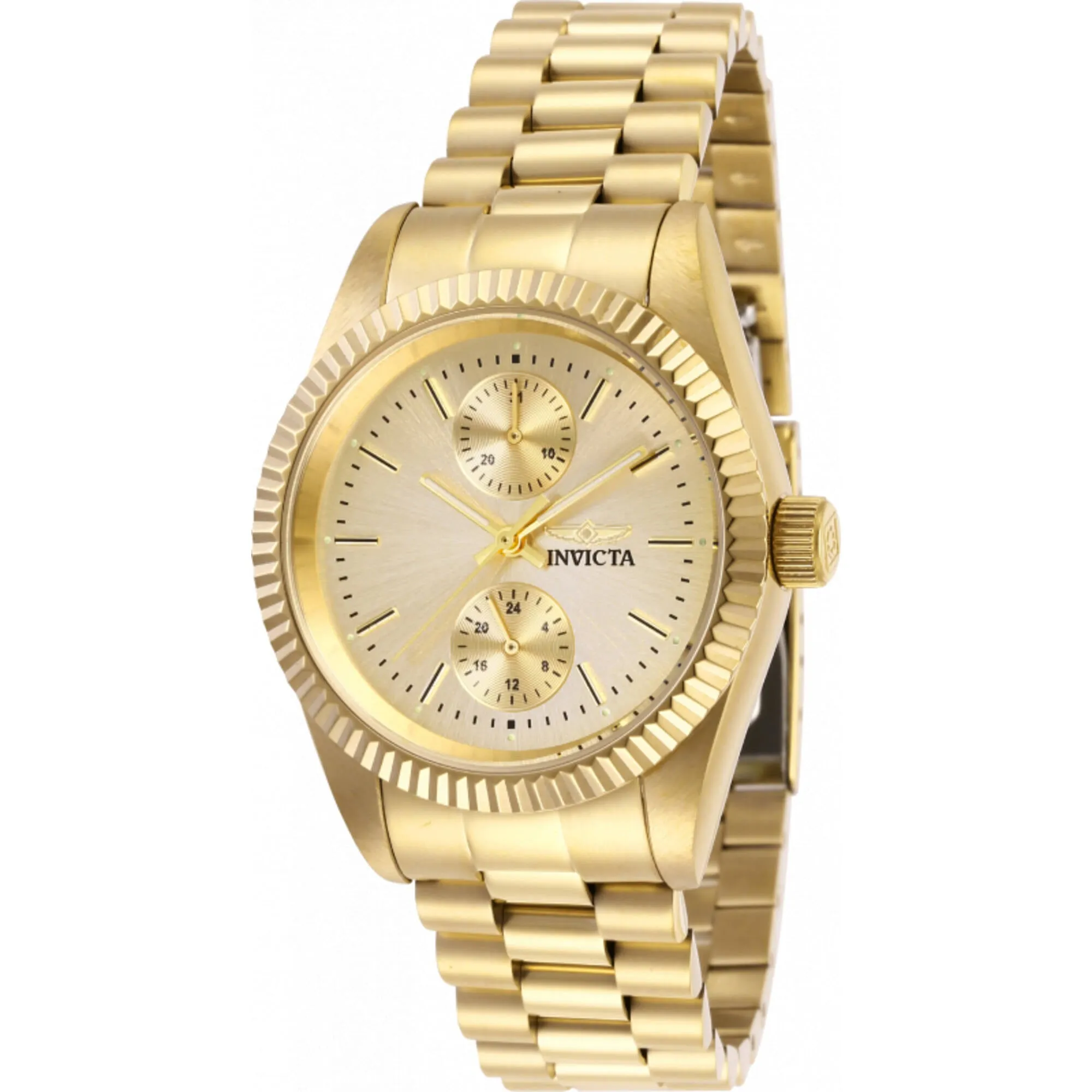 Invicta Women's Watch - Specialty Quartz Champagne Dial Yellow Gold Bracelet | 29447