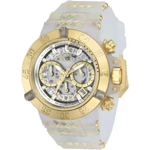 Invicta Women's Watch - Subaqua Noma III Chrono White and Yellow Gold Strap | 24373