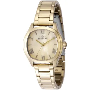 Invicta Women's Watch - Wildflower Quartz MOP Dial Yellow Gold Steel Bracelet | 48235