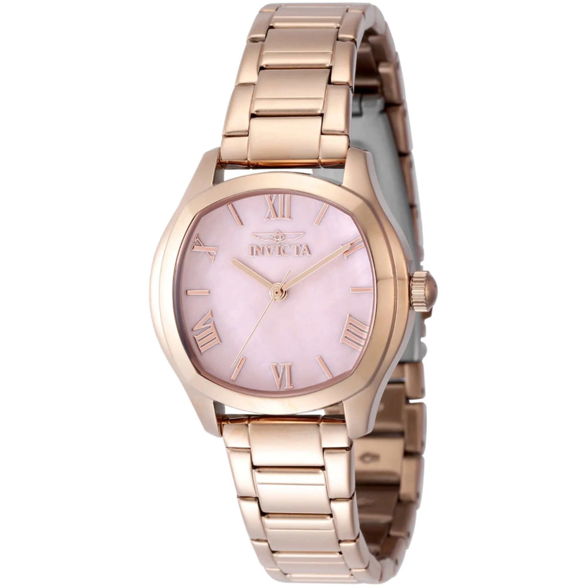 Invicta Women's Watch - Wildflower Quartz Pink Dial Rose Gold Steel Bracelet | 48240