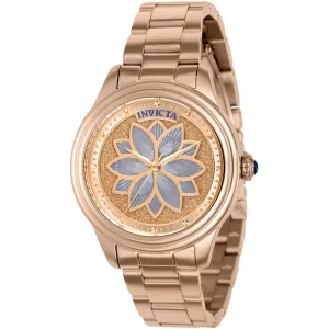 Invicta Women's Watch - Wildflower Quartz White MOP, Rose Gold Dial Bracelet | 37086