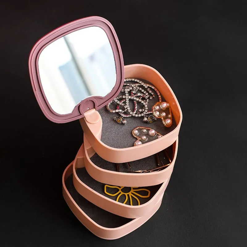 Jewelry Storage Box with mirror