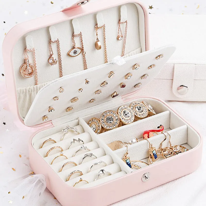Korean style fresh and simple girl earrings plate jewelry box
