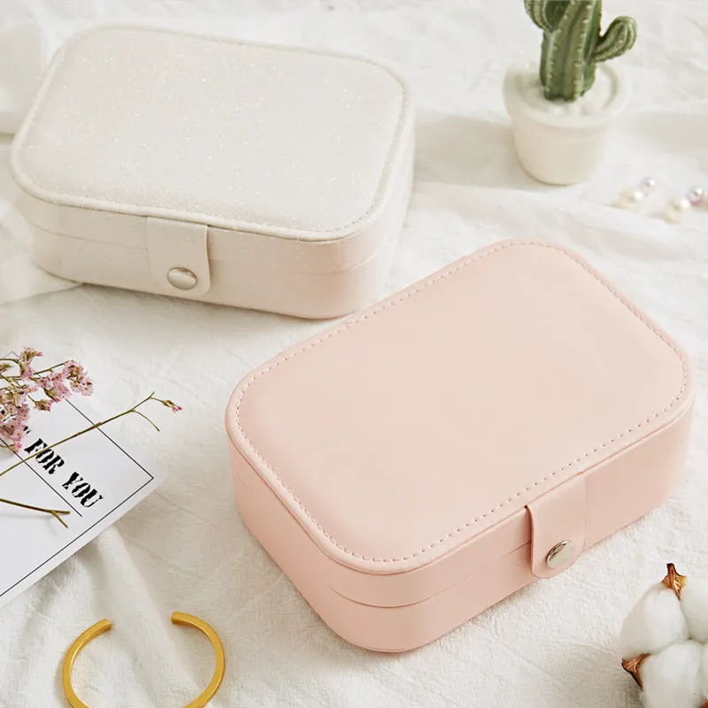 Korean style fresh and simple girl earrings plate jewelry box