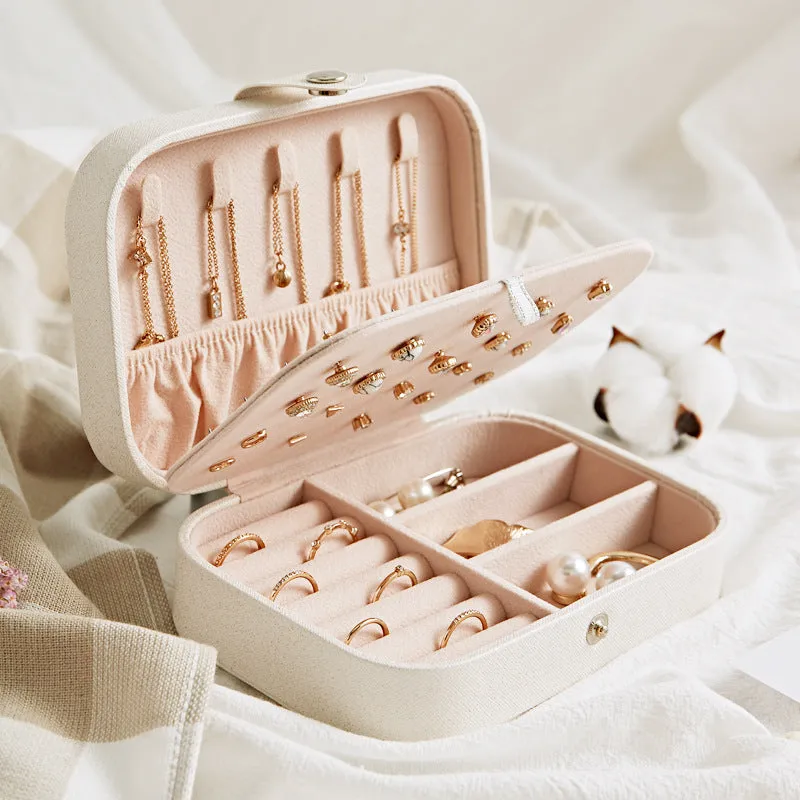 Korean style fresh and simple girl earrings plate jewelry box