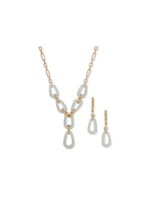 Lariat Necklace/Earring Set