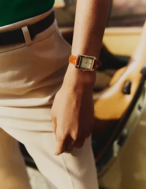 Legacy Calfskin Leather Strap Watch