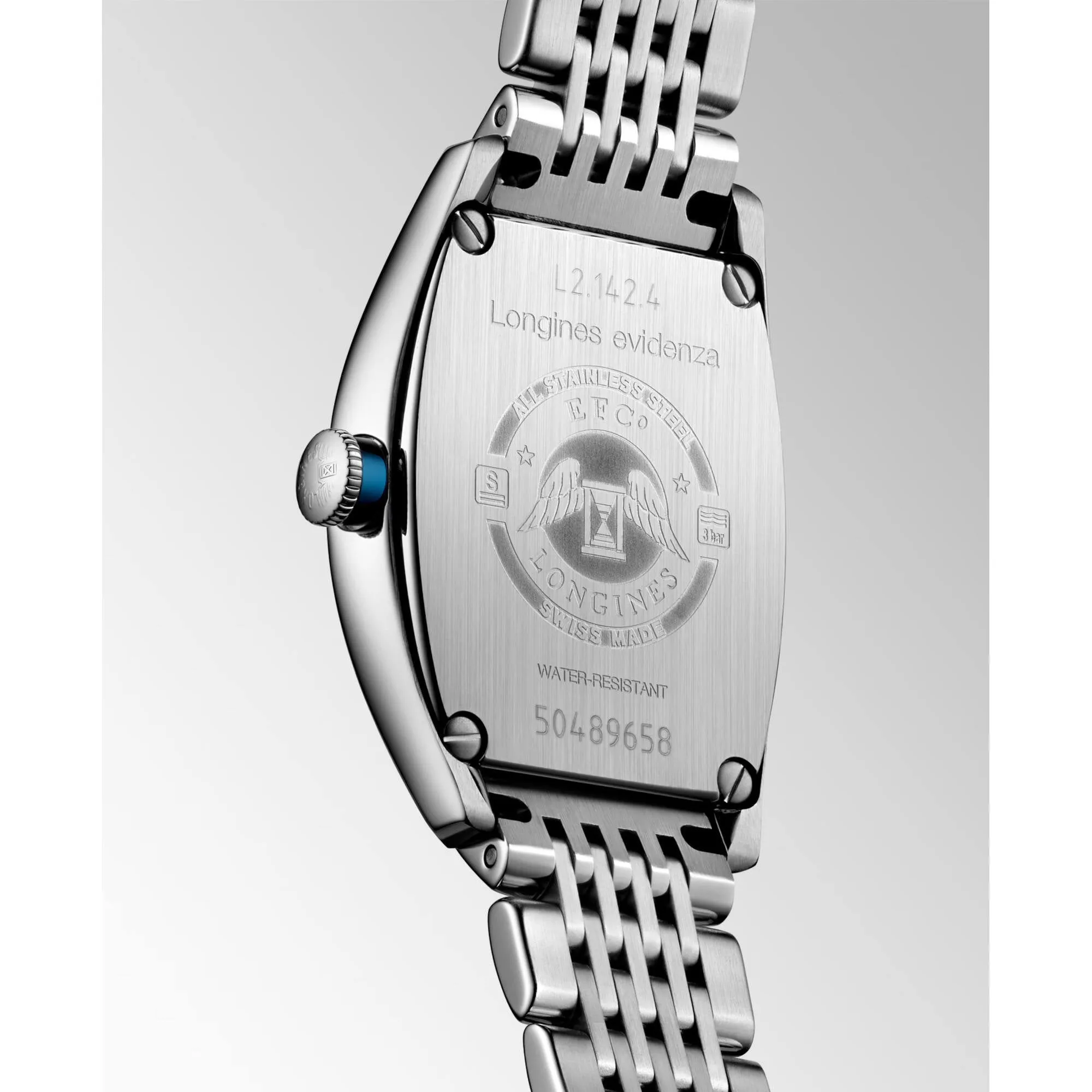 Longines Men's Watch - Evidenza Automatic Silver Tone Dial Steel Bracelet | L21424766