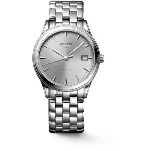 Longines Men's Watch - Flagship Automatic Silver Tone Dial Bracelet | L49744726