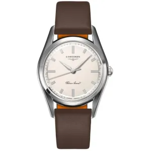 Longines Men's Watch - Heritage Silver Arrow Automatic Silver Dial Strap | L28344722