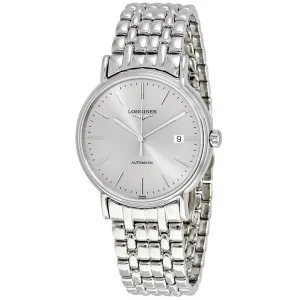 Longines Men's Watch - Presence Silver Tone Dial Stainless Steel Bracelet | L49214726