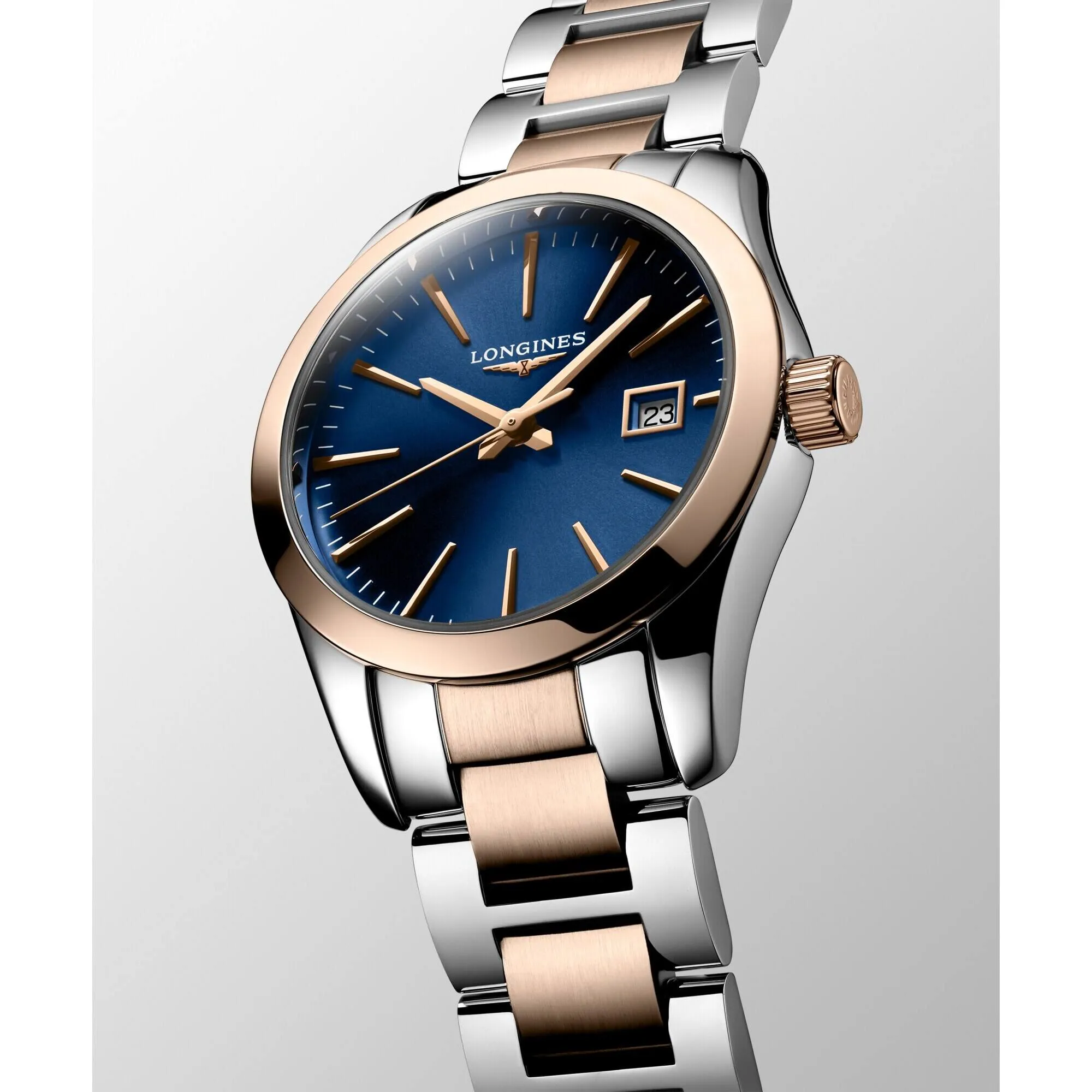 Longines Women's Quartz Watch - Conquest Classic Blue Dial Bracelet | L22863927