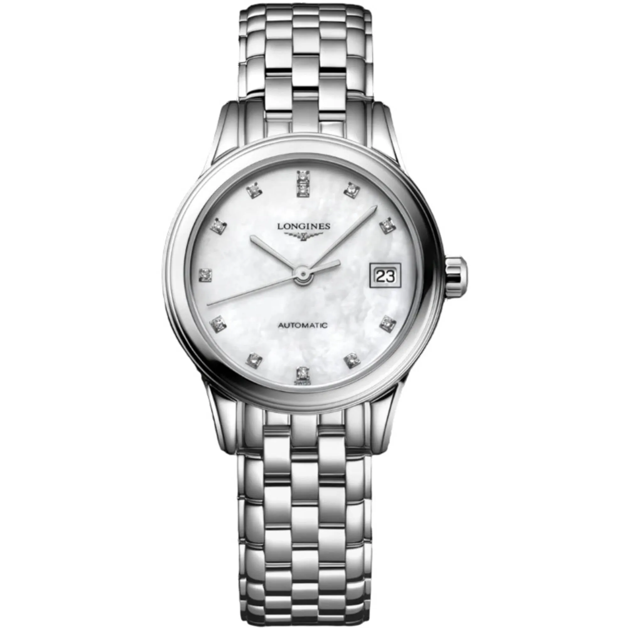Longines Women's Watch - Flagship Automatic White Mother of Pearl Dial | L42744876