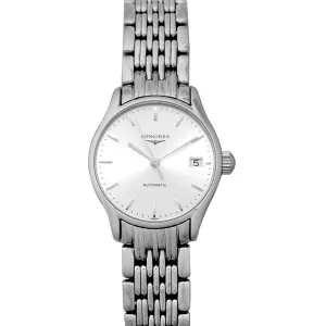Longines Women's Watch - Lyre Silver Tone Dial Stainless Steel Bracelet | L43604726