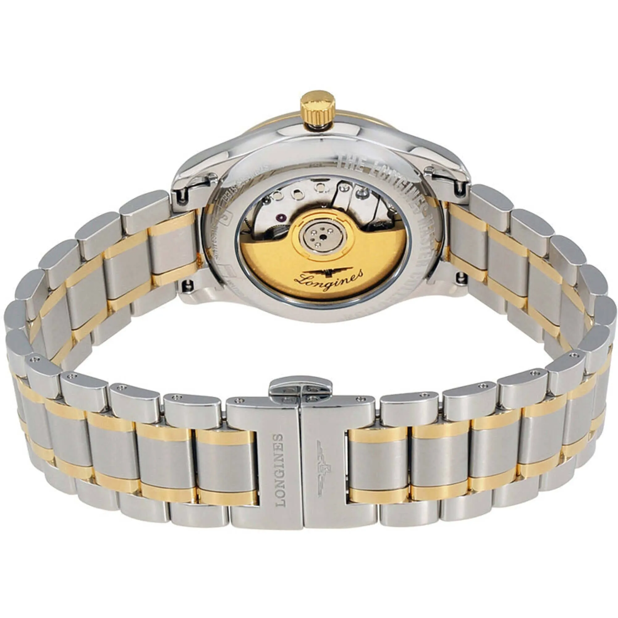 Longines Women's Watch - Master Diamond Black Dial Two Tone Bracelet | L22575577