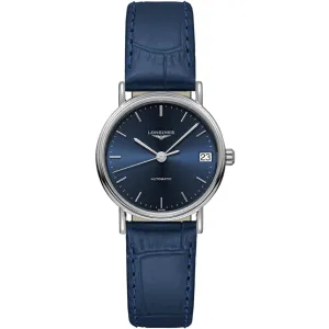Longines Women's Watch - Presence Automatic Blue Dial Leather Strap Date | L43224922
