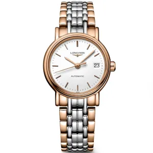 Longines Women's Watch - Presence Automatic White Dial Two Tone Bracelet | L43211127