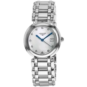 Longines Women's Watch - Primaluna Quartz White Dial Silver Tone Bracelet | L81124876
