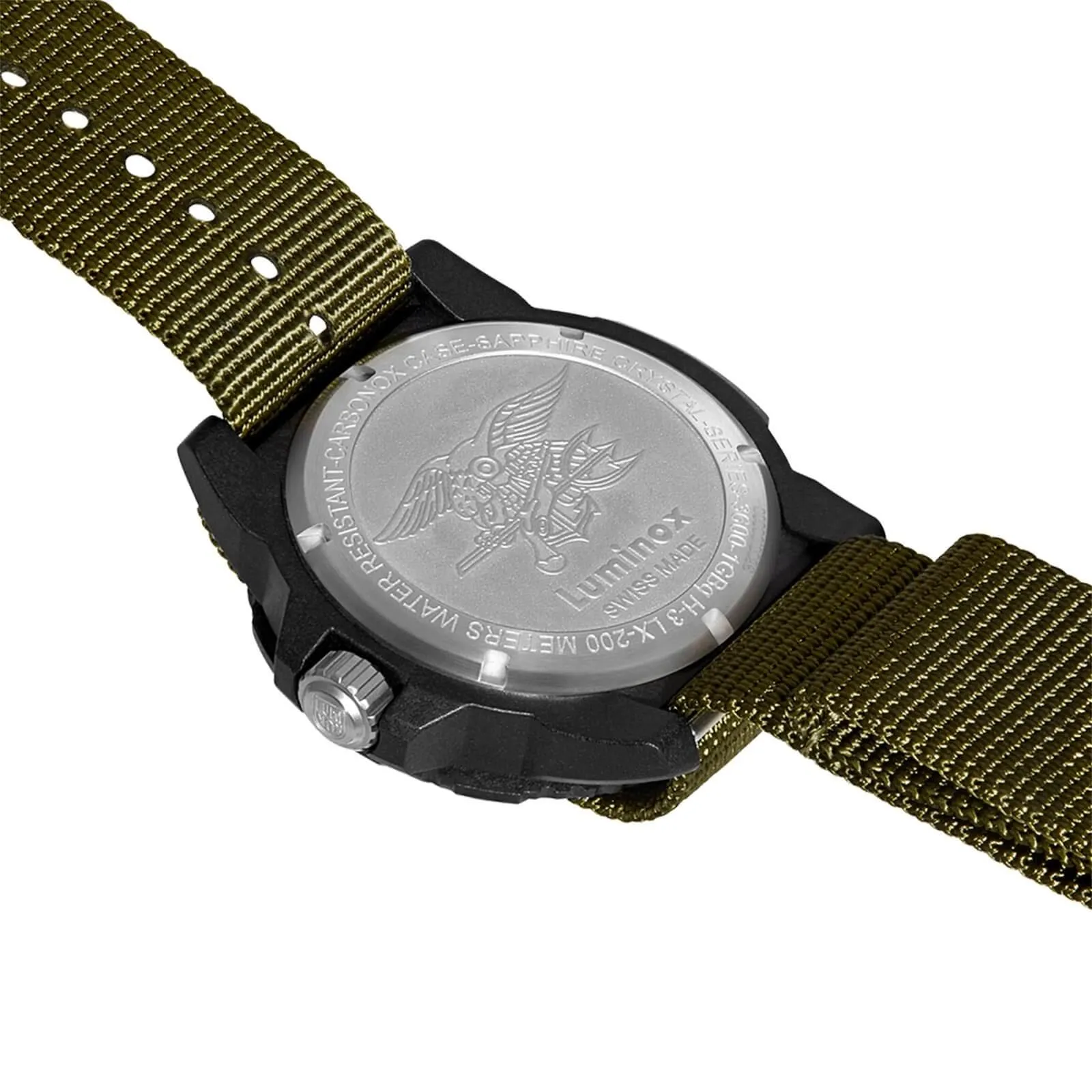 Luminox Men's Quartz Watch - Navy Seal 3600 Series Green Dial Strap Dive | 3617
