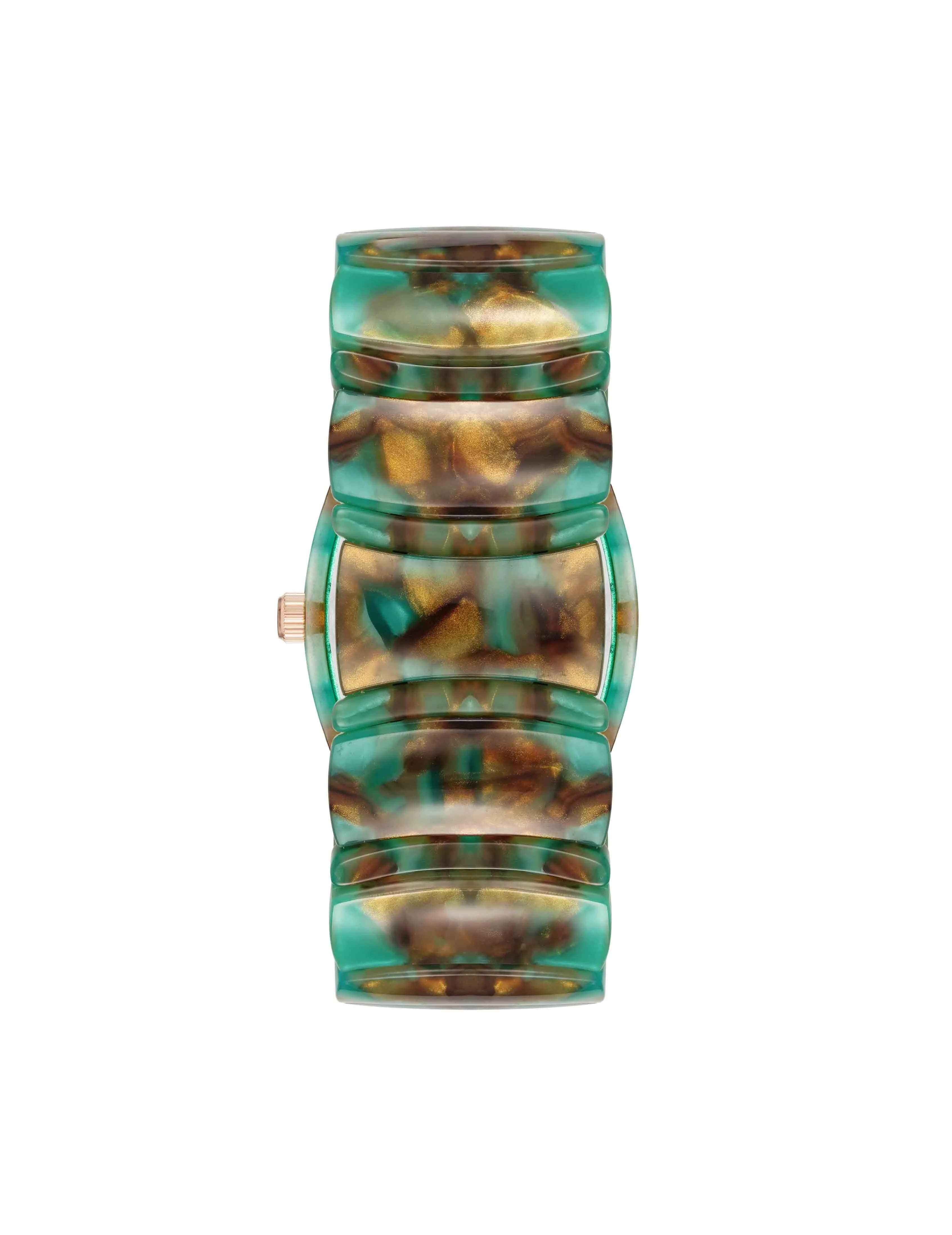 Marbleized Acetate Expansion Band Watch