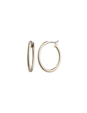 Medium Gold-Tone Hoop Earrings