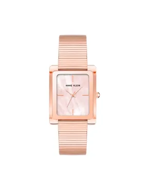Modern Rectangular Stainless Steel Bracelet Watch