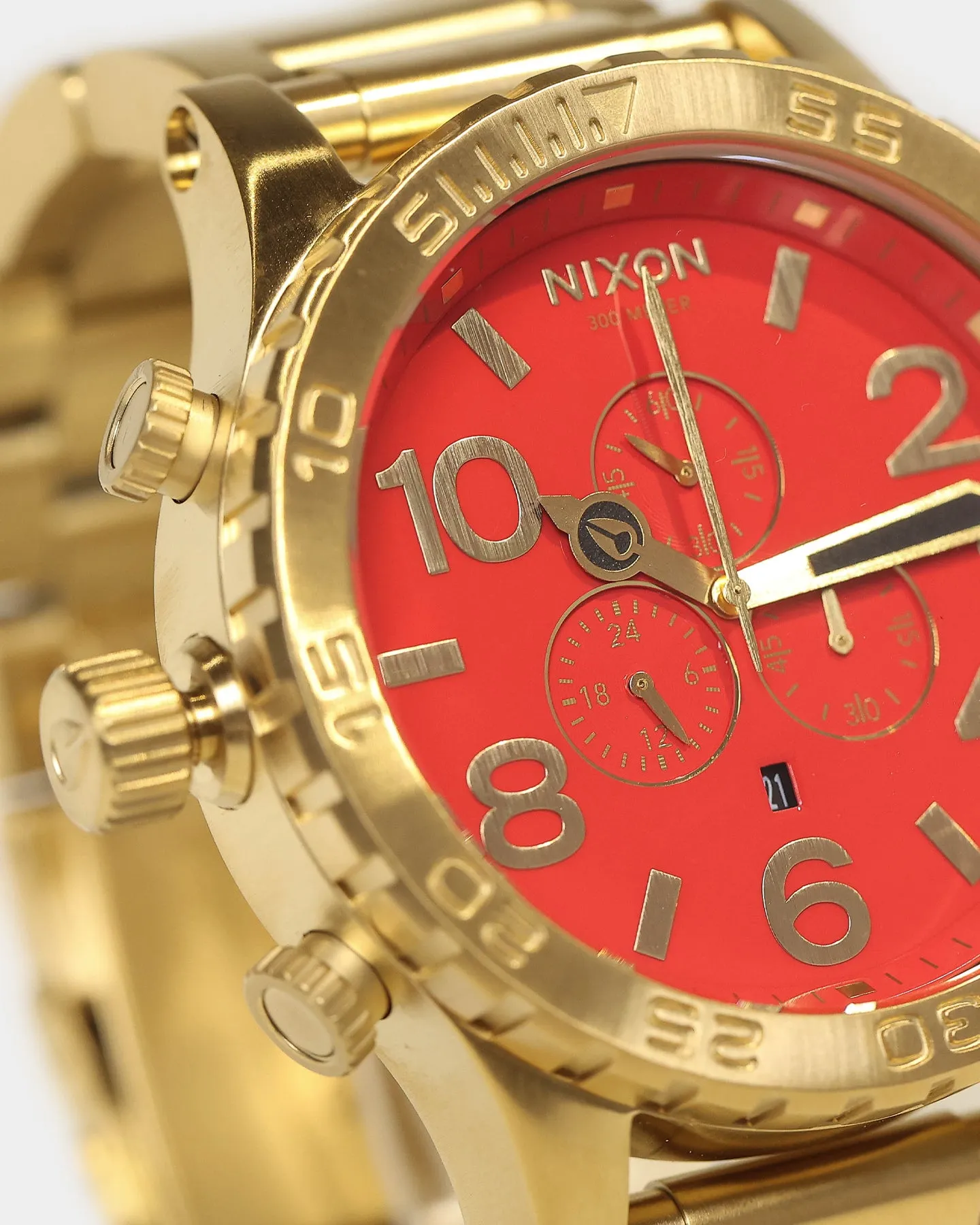 Nixon Men's 51-30 Chrono Gold/Red