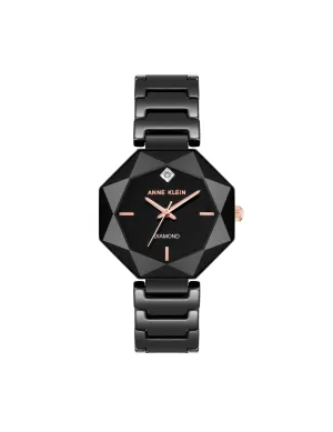 Octagonal Ceramic Diamond Dial Bracelet Watch