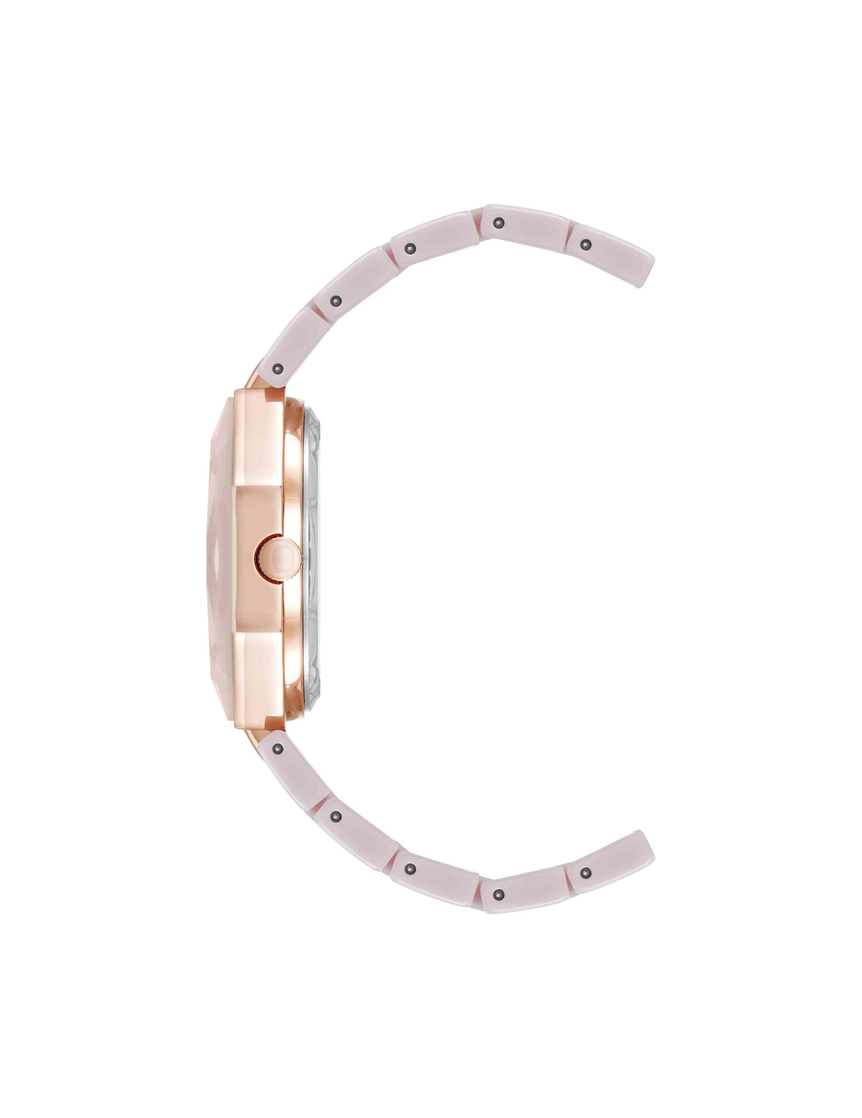 Octagonal Ceramic Diamond Dial Bracelet Watch