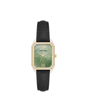 Octagonal Shaped Leather Strap Watch