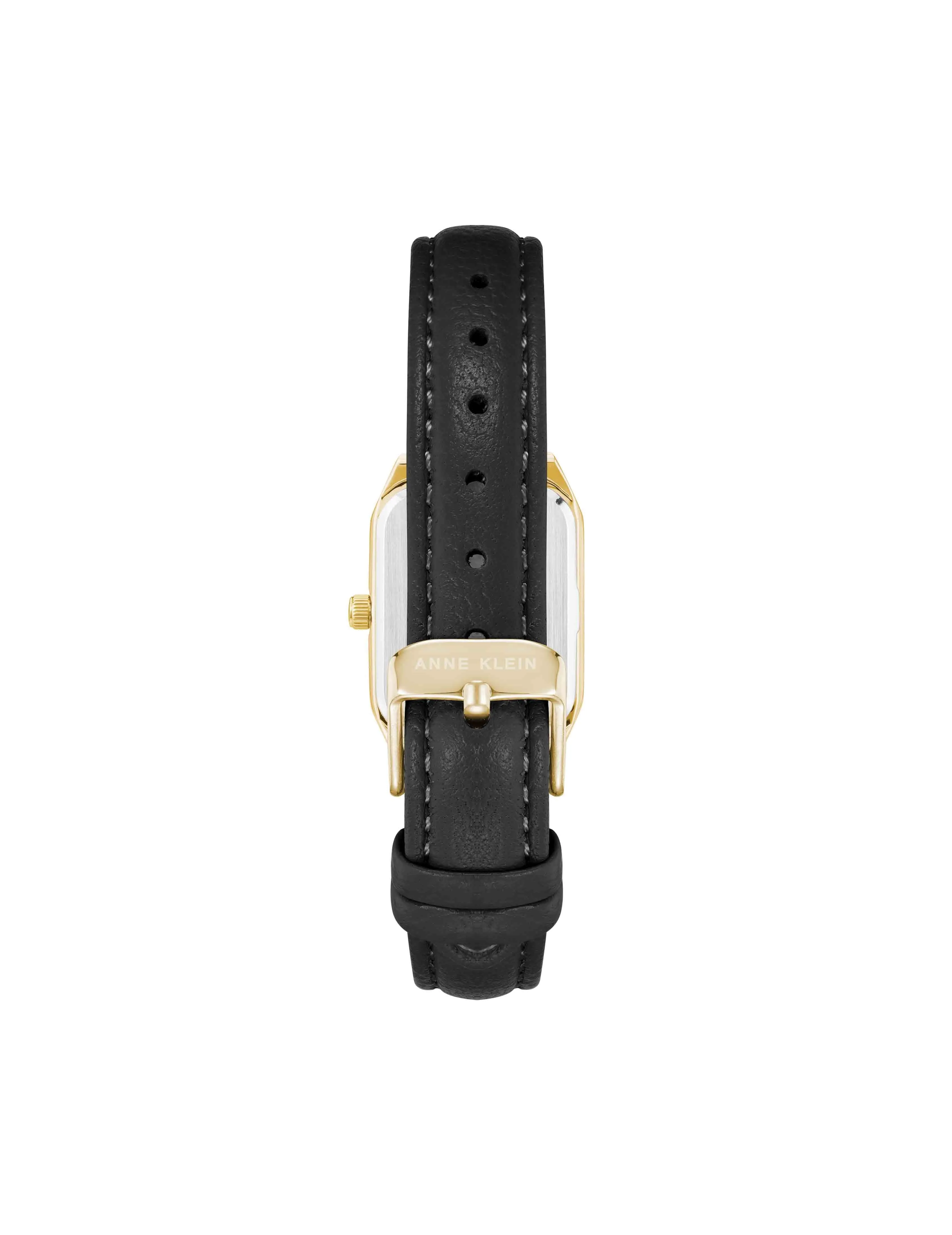 Octagonal Shaped Leather Strap Watch