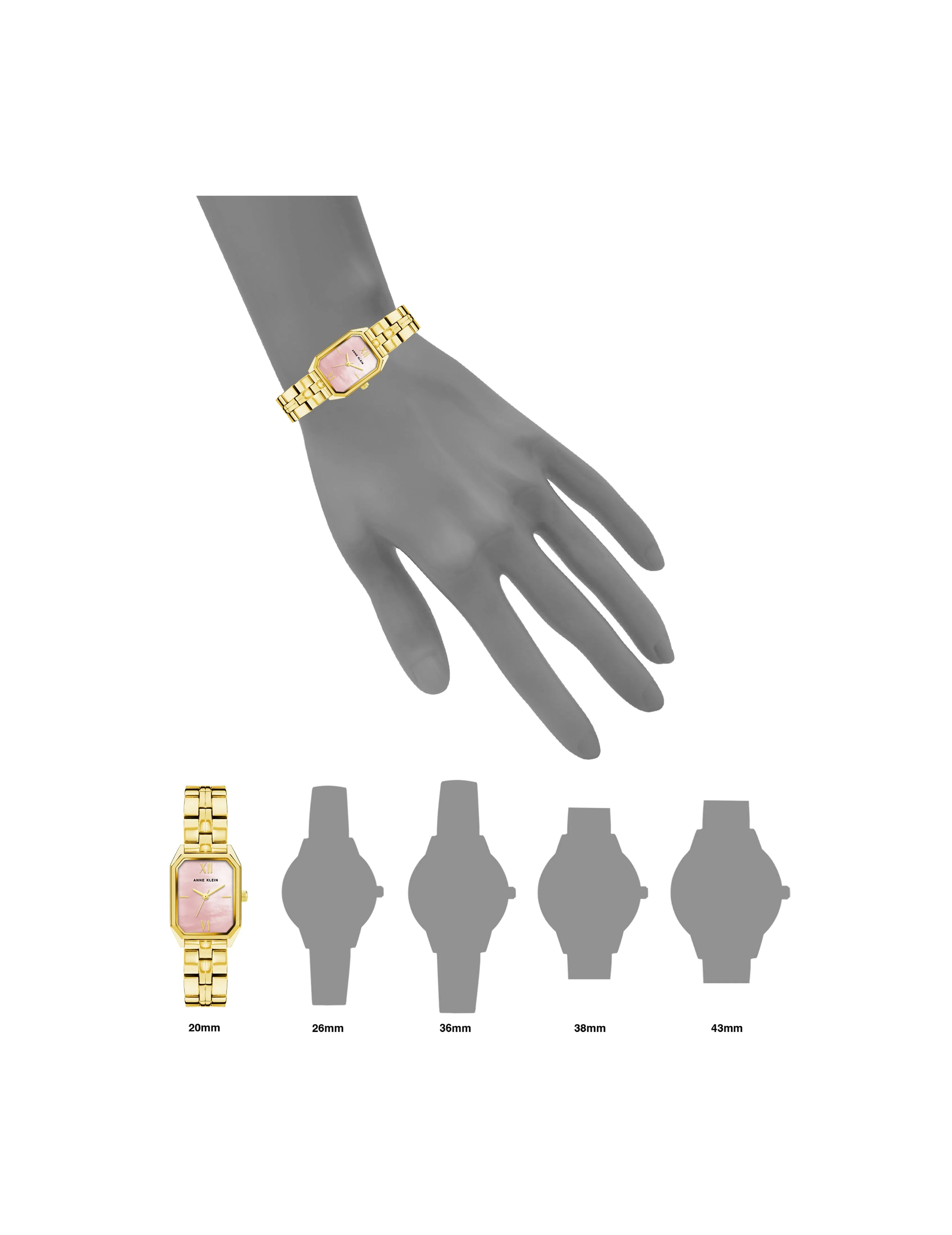 Octagonal Shaped Metal Bracelet Watch