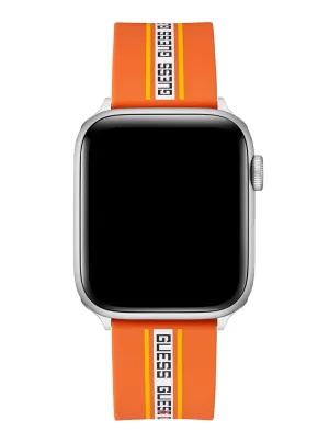 Orange Logo Silicone Apple Strap (42-44MM)