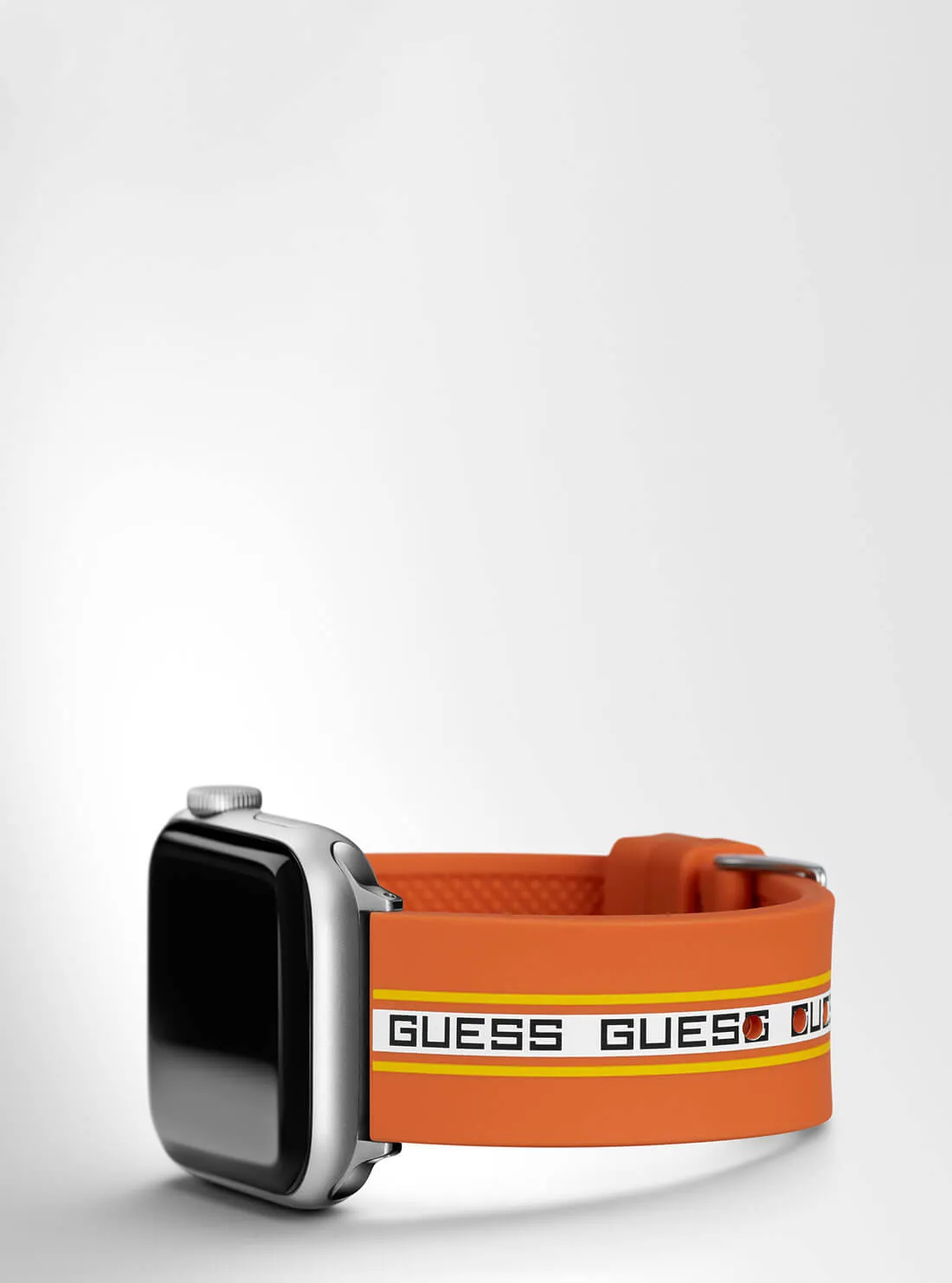 Orange Logo Silicone Apple Strap (42-44MM)