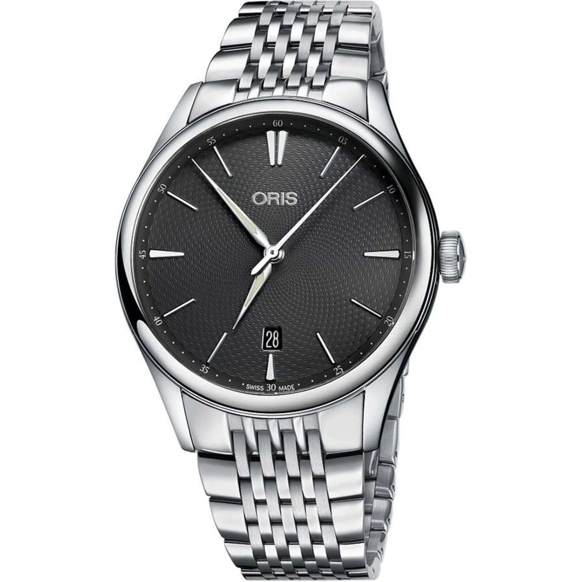 Oris Men's Watch - Artelier Automatic Grey Dial Bracelet | 01 733 7721 4053-07 8 21 79