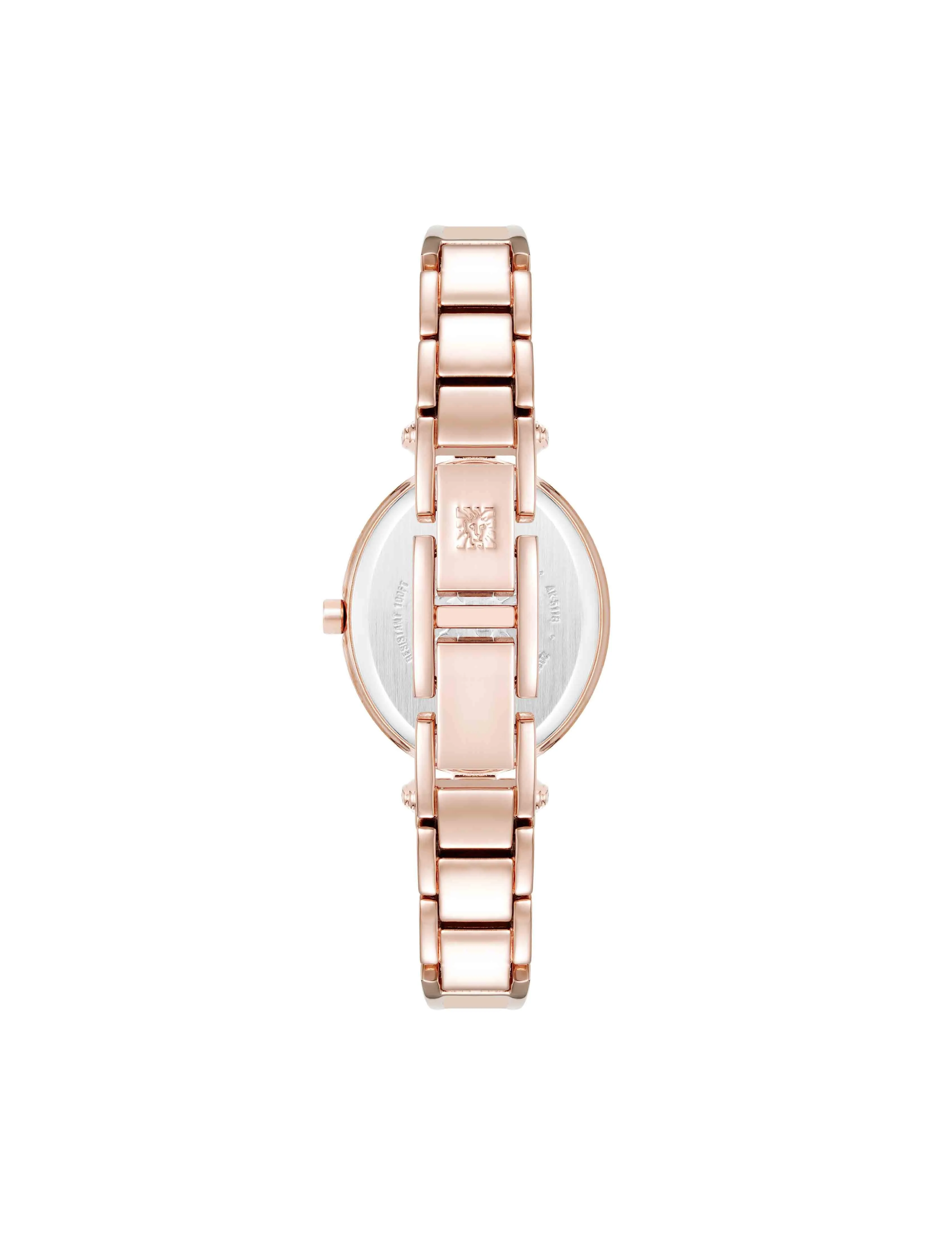 Oval Diamond Accented Bangle Watch