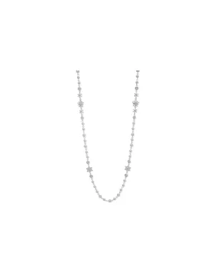Pearl Snowflake Strandage Necklace
